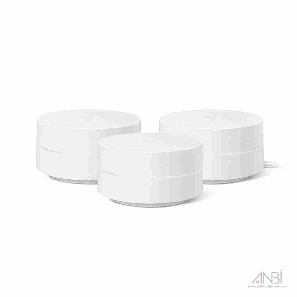 GOOGLE NEST WIFI Whole Home Wi-Fi System 3-Pack GA02434-US White