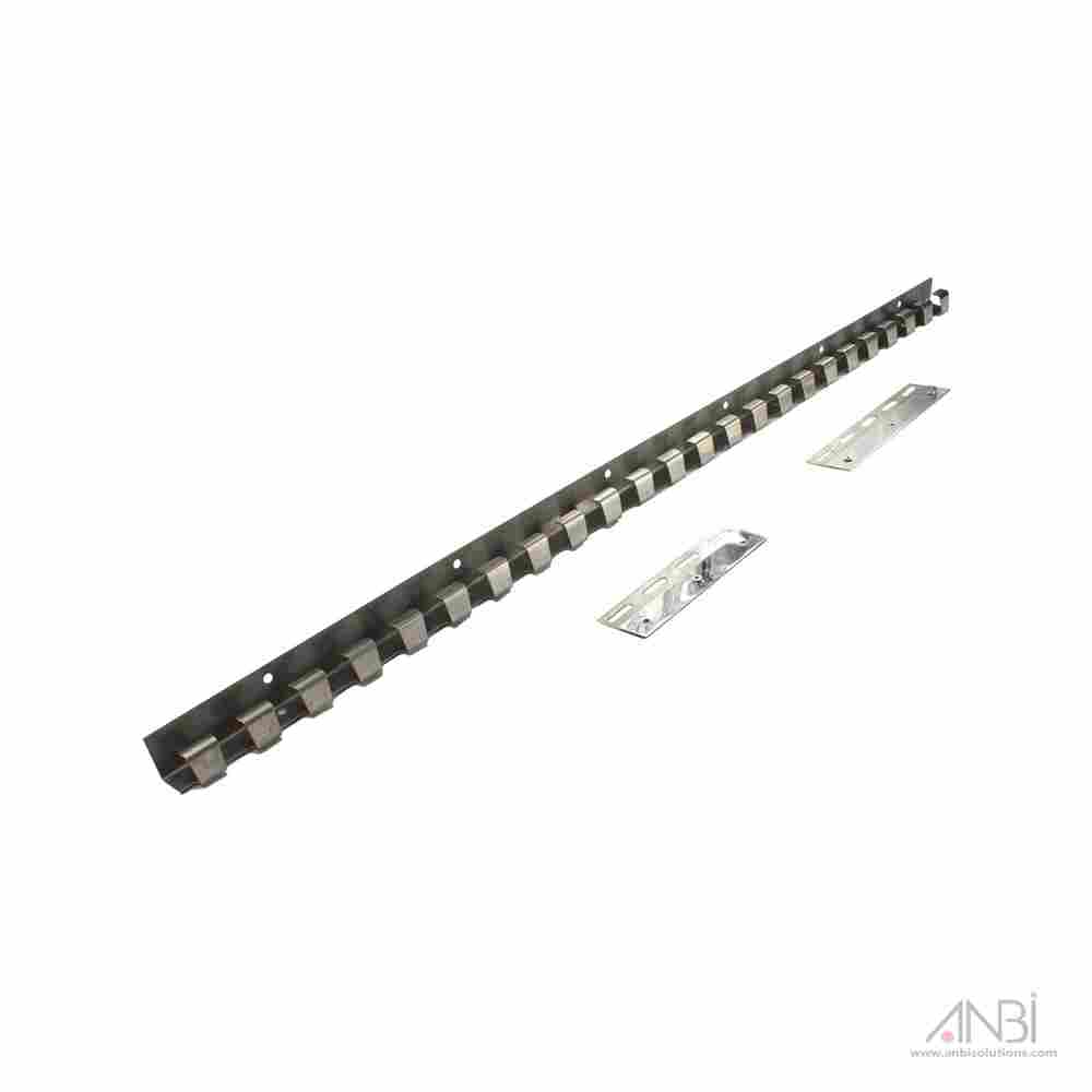 PVC Curtain Fitting SS 1Mtr Length Fittings And 6 Pcs Mounting Connector Set