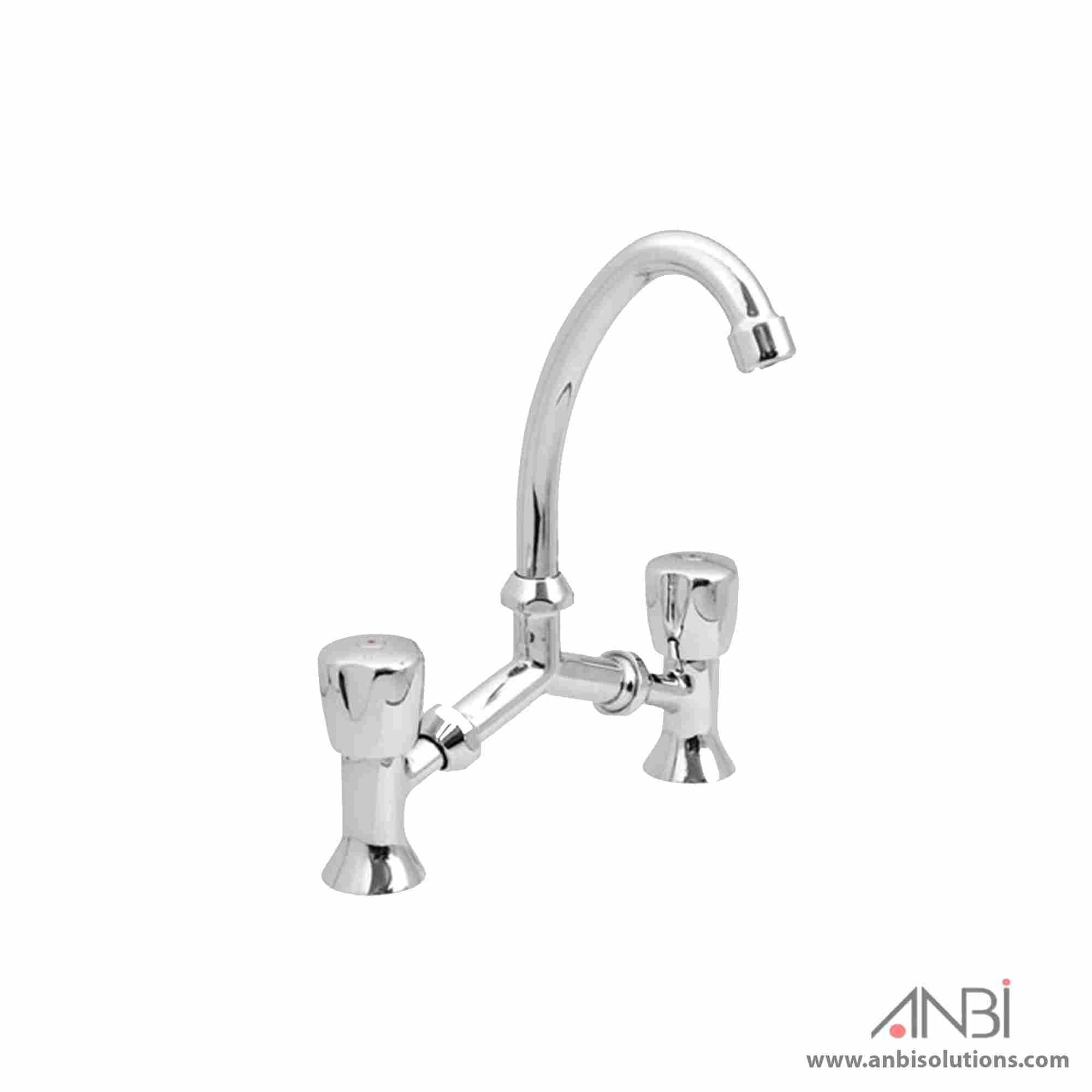 ANBI Dual Handle Basin Bridge Mixer ABB-207-CP