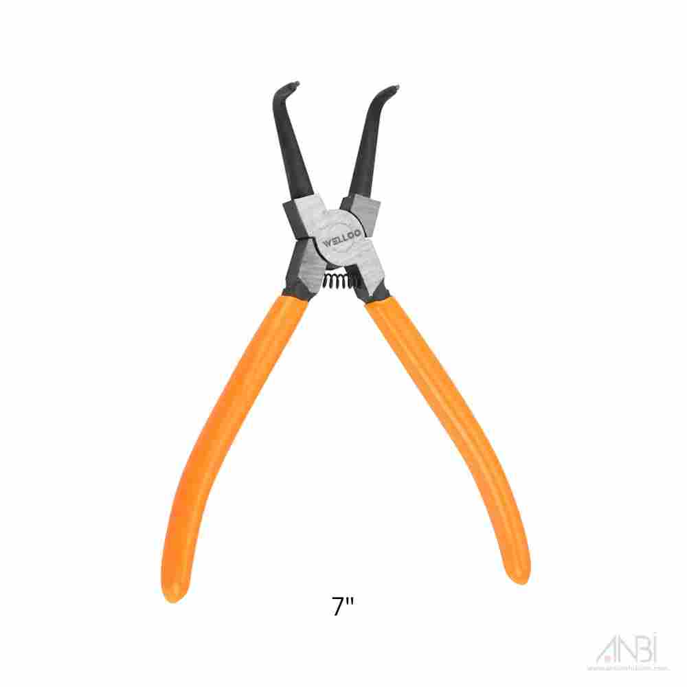 WELLOO Circlip Pliers Bend In 7inch CCP21704