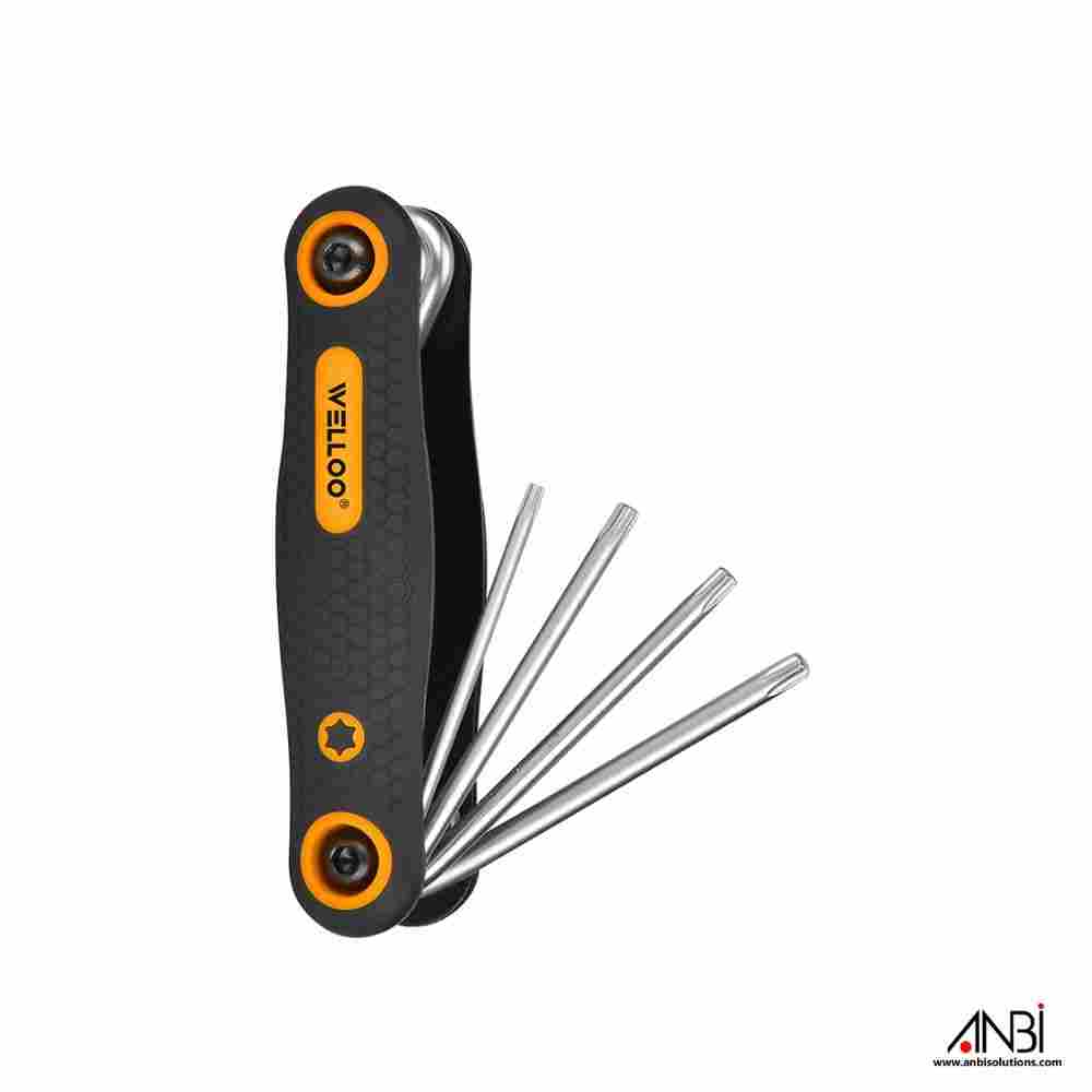WELLOO 8pcs Folding Torx Key Set HKS2008