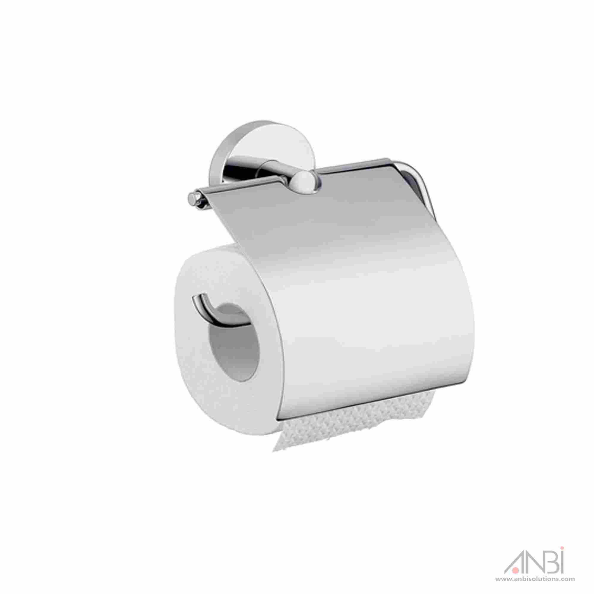 ANBI Tissue Roll Holder with Lid Brass Italy 8126