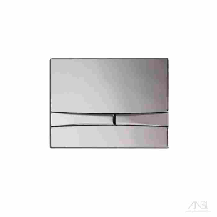 MIA Dual Flush Wall Plate Matt Chrome