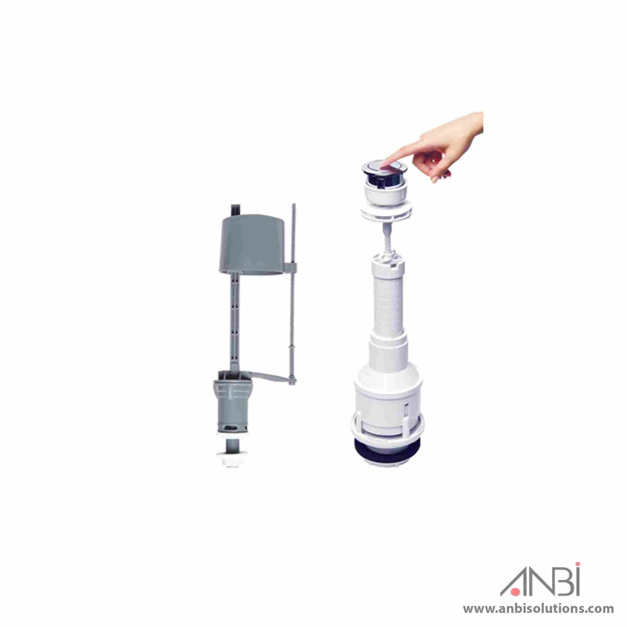 ANBI Flush Kit Bottom Entry For Flush Tank 3/8-1/2 Mega