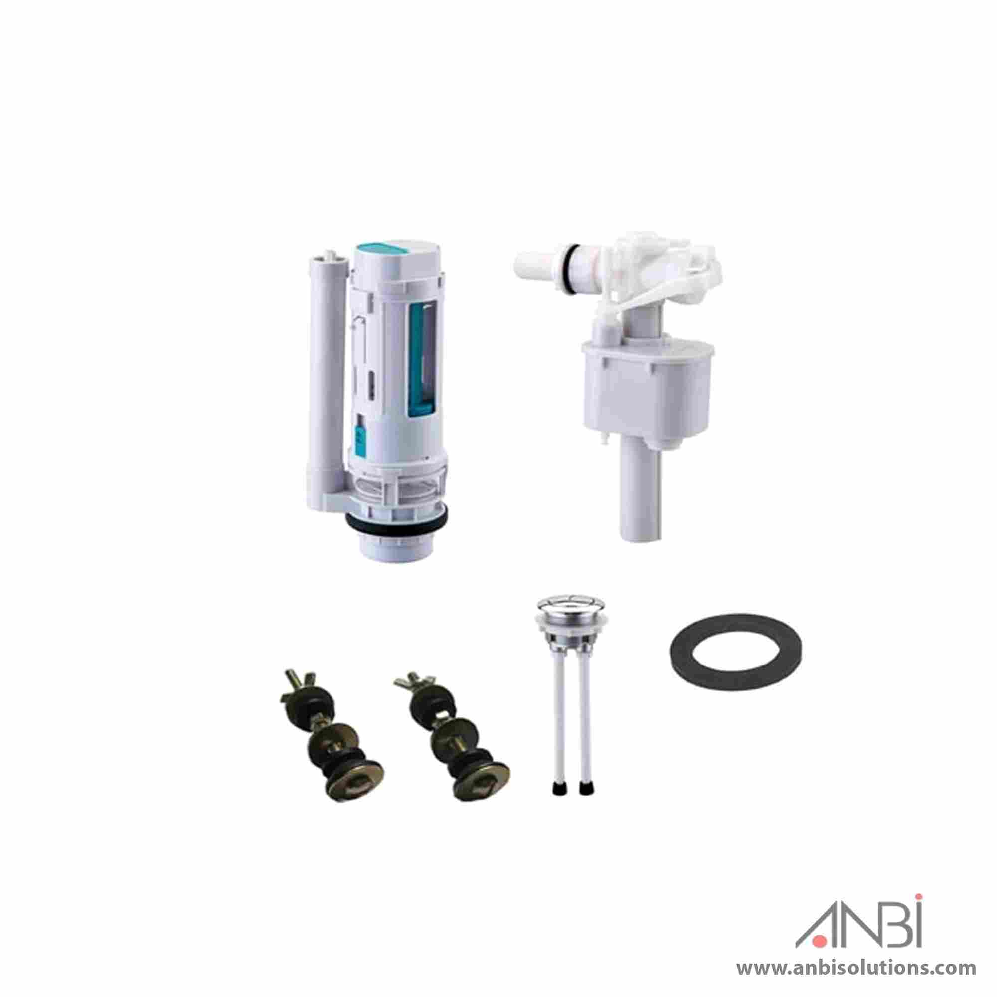ANBI Toilet Repair Kit Universal Dual Flush Side Inlet Italy