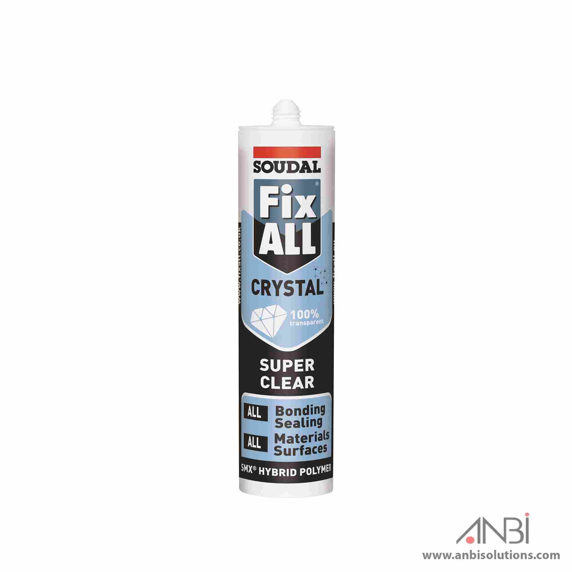 SOUDAL FixAll Crystal Clear Adhesive (Box of 12)