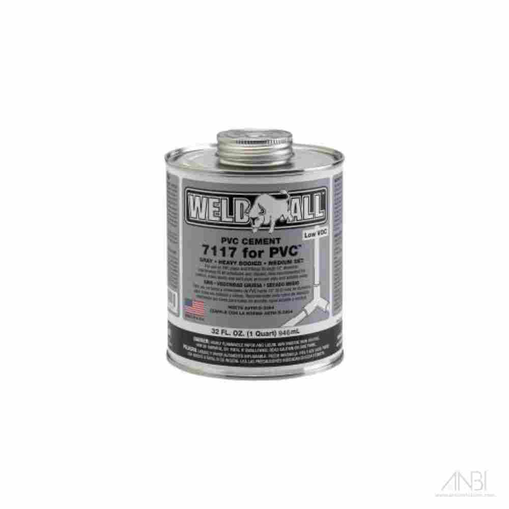 WELD-ALL CPVC Grey Heavy Body Cement 7117 16oz