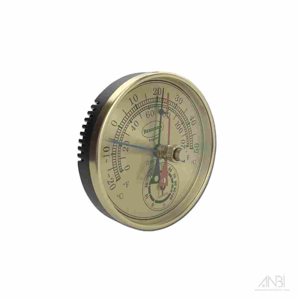 BRANNAN Gilt Dial Max Min Thermometer And Hygrometer 12/413/3