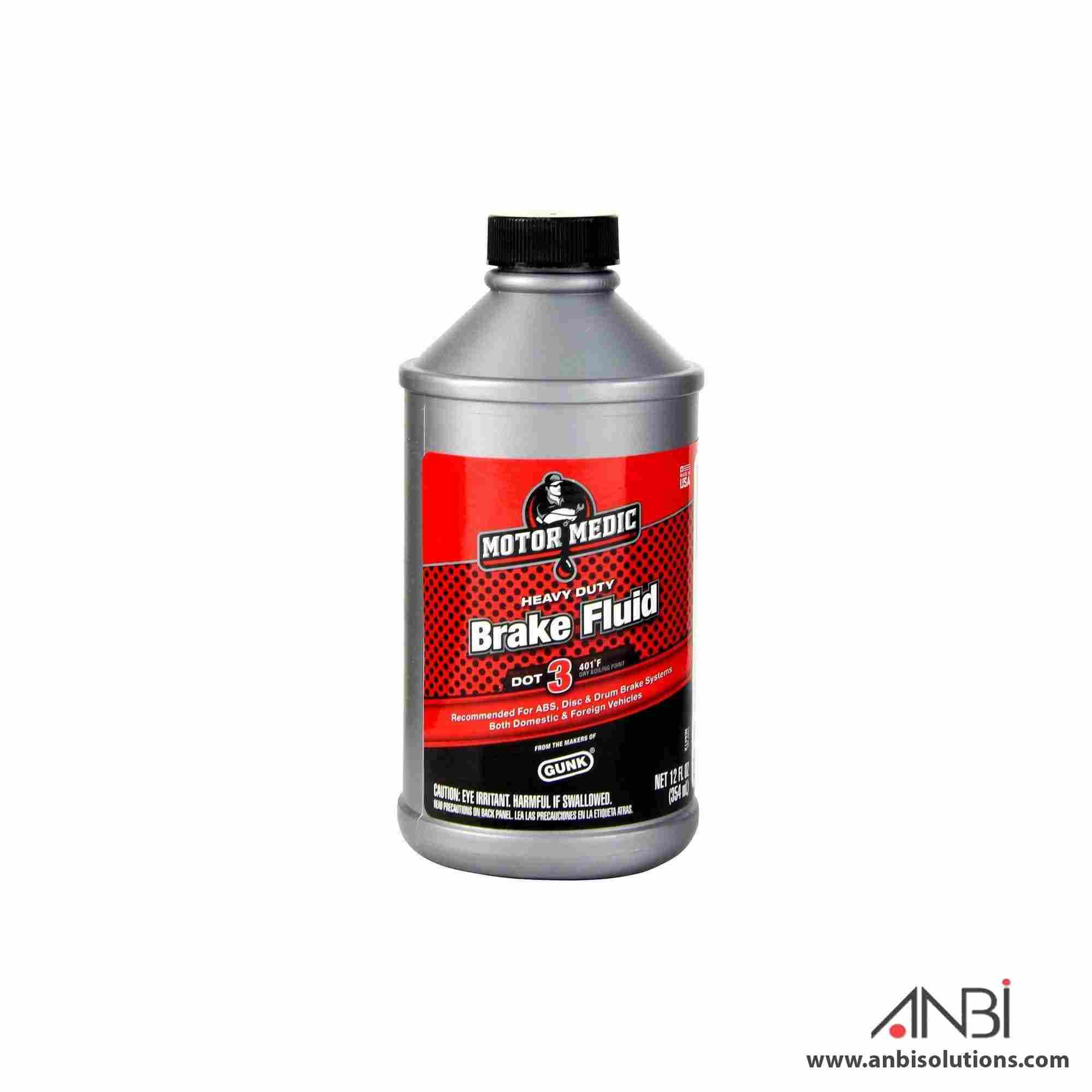 GUNK Brake Fluid Dot 3 12oz M4412