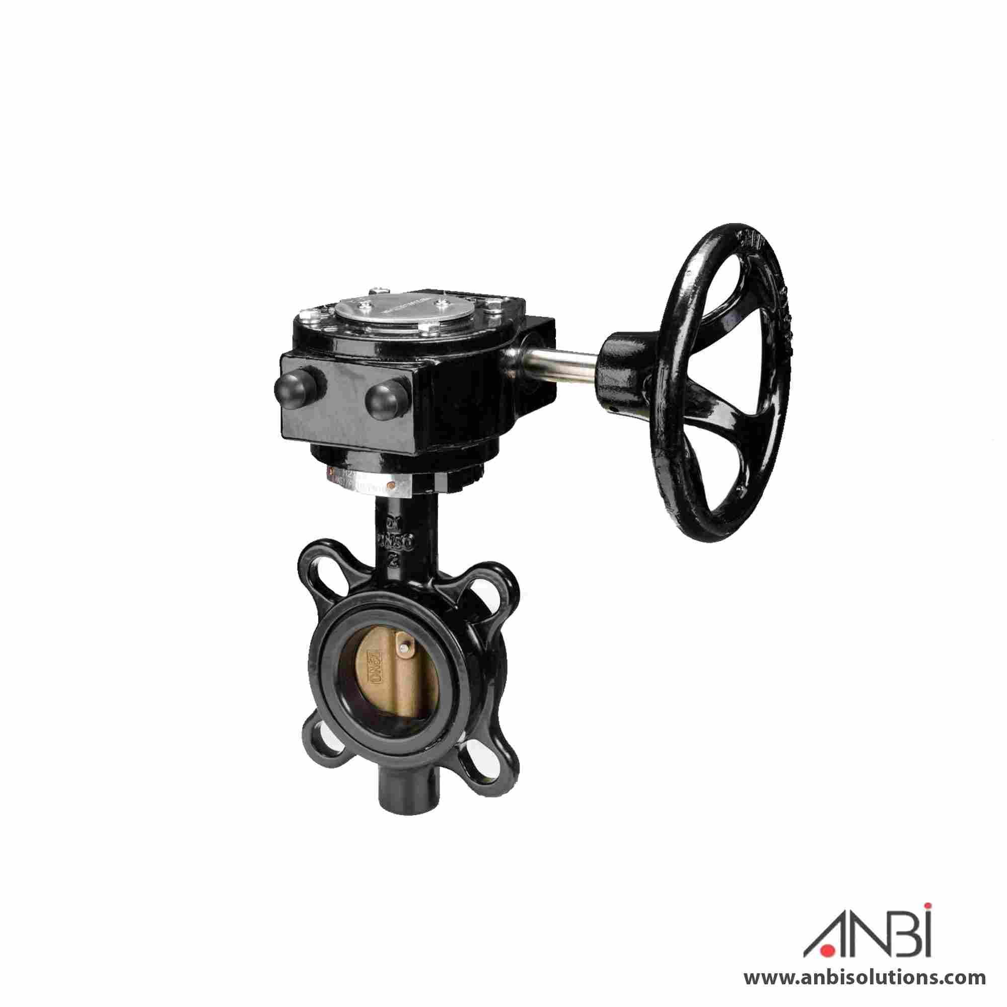 CRANE F627 Semi-Lugged Gearbox Operated Butterfly Valve