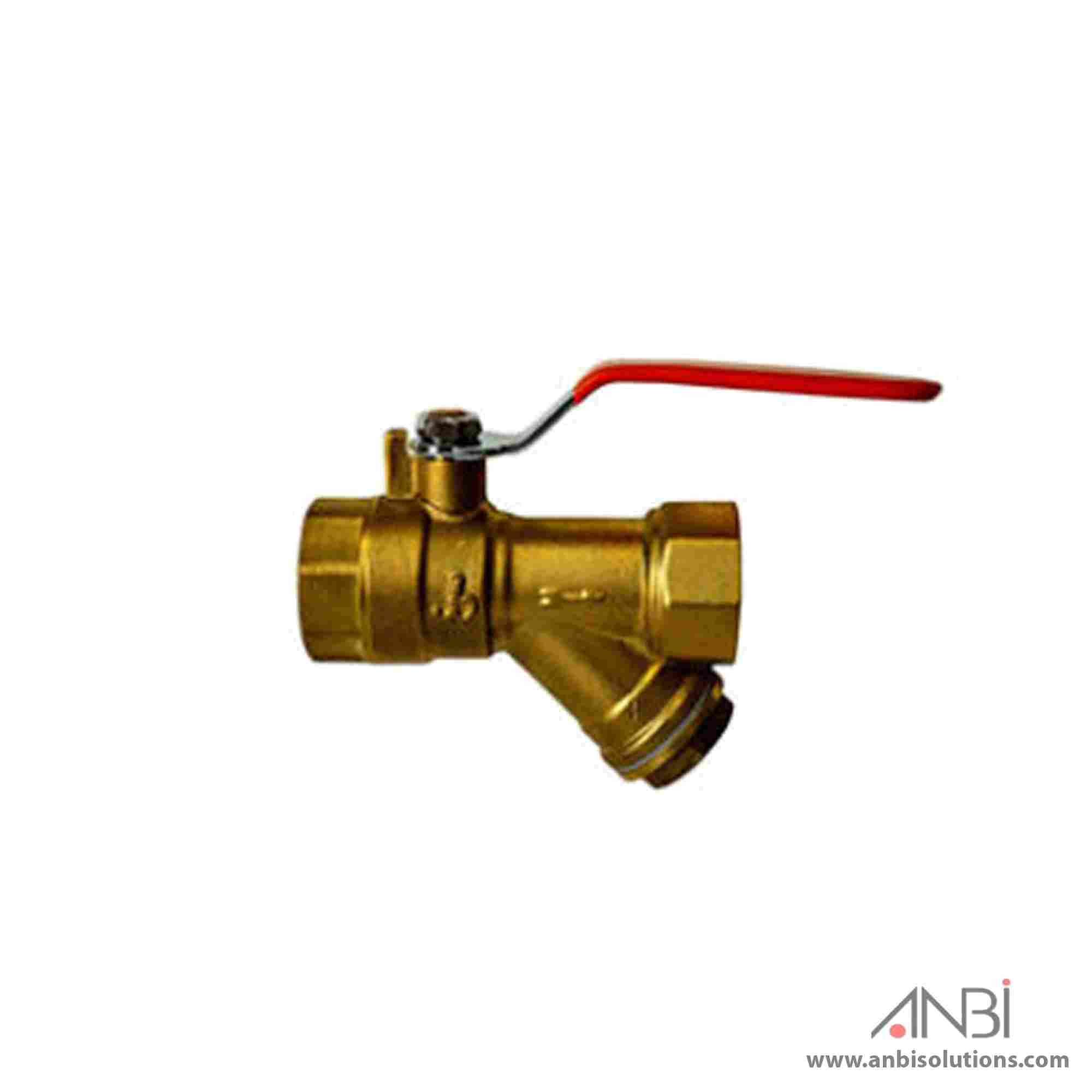 ANBI Ball Valve With Strainer PN20 3/4″