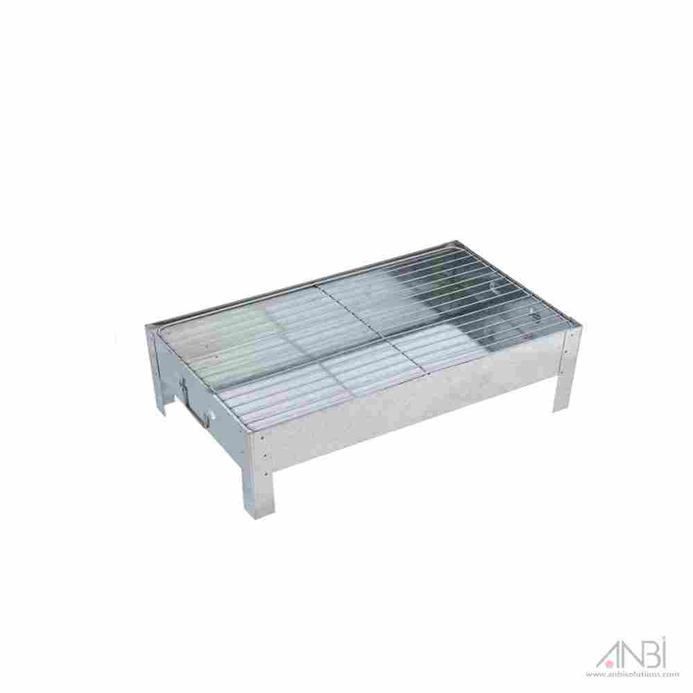 DELCASA Barbecue Stand with Grill Durable Iron Construction Premium-Quality Material Extended Heat-Resistant Handle DC2193