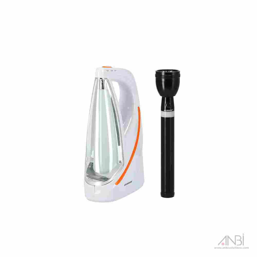 OLSENMARK Rechargeable Led Flashlight & Emergency Lantern 2 In 1 OMEFL2694