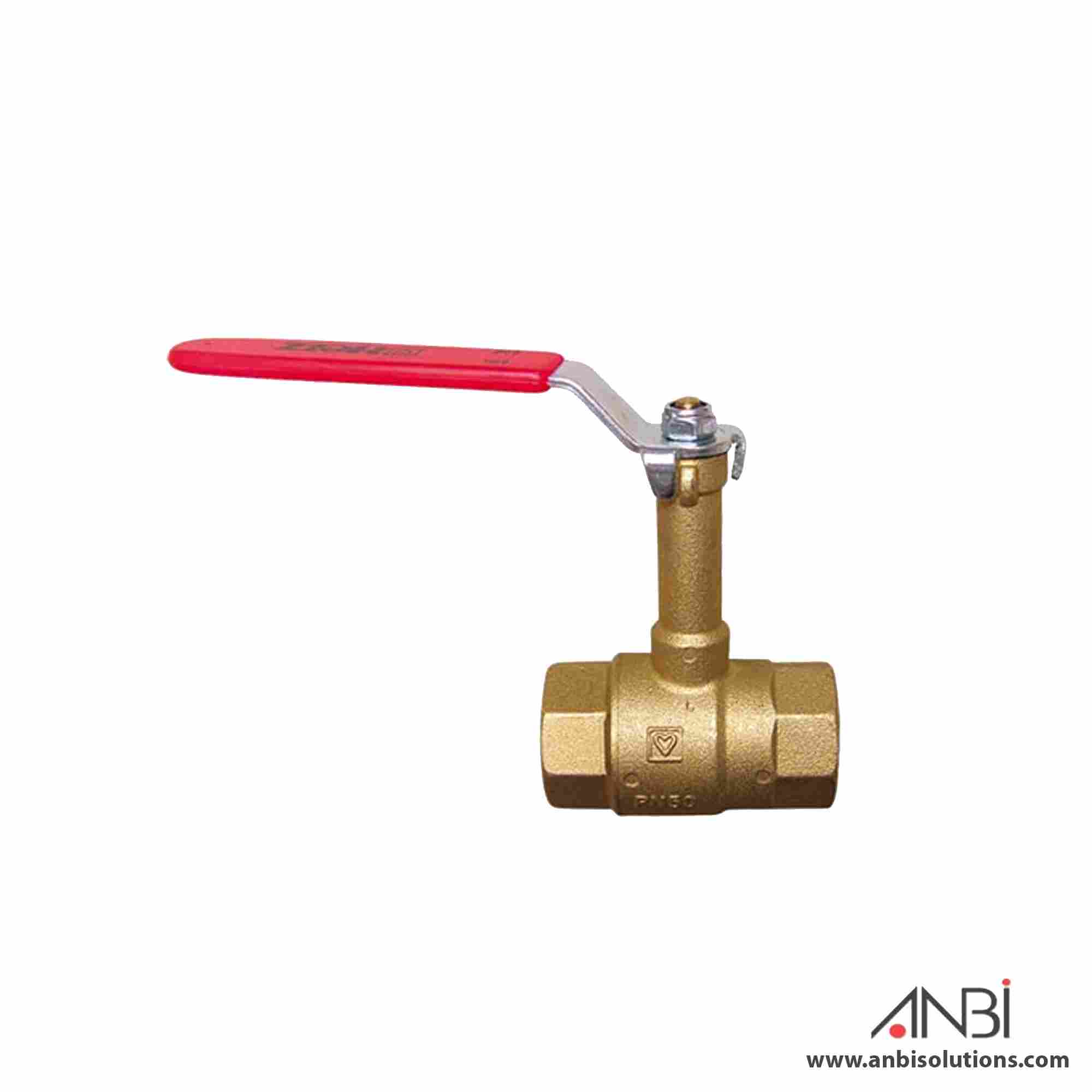 HERZ Ball Valve Extended Spindle DZR Brass PN25 WRAS 12190