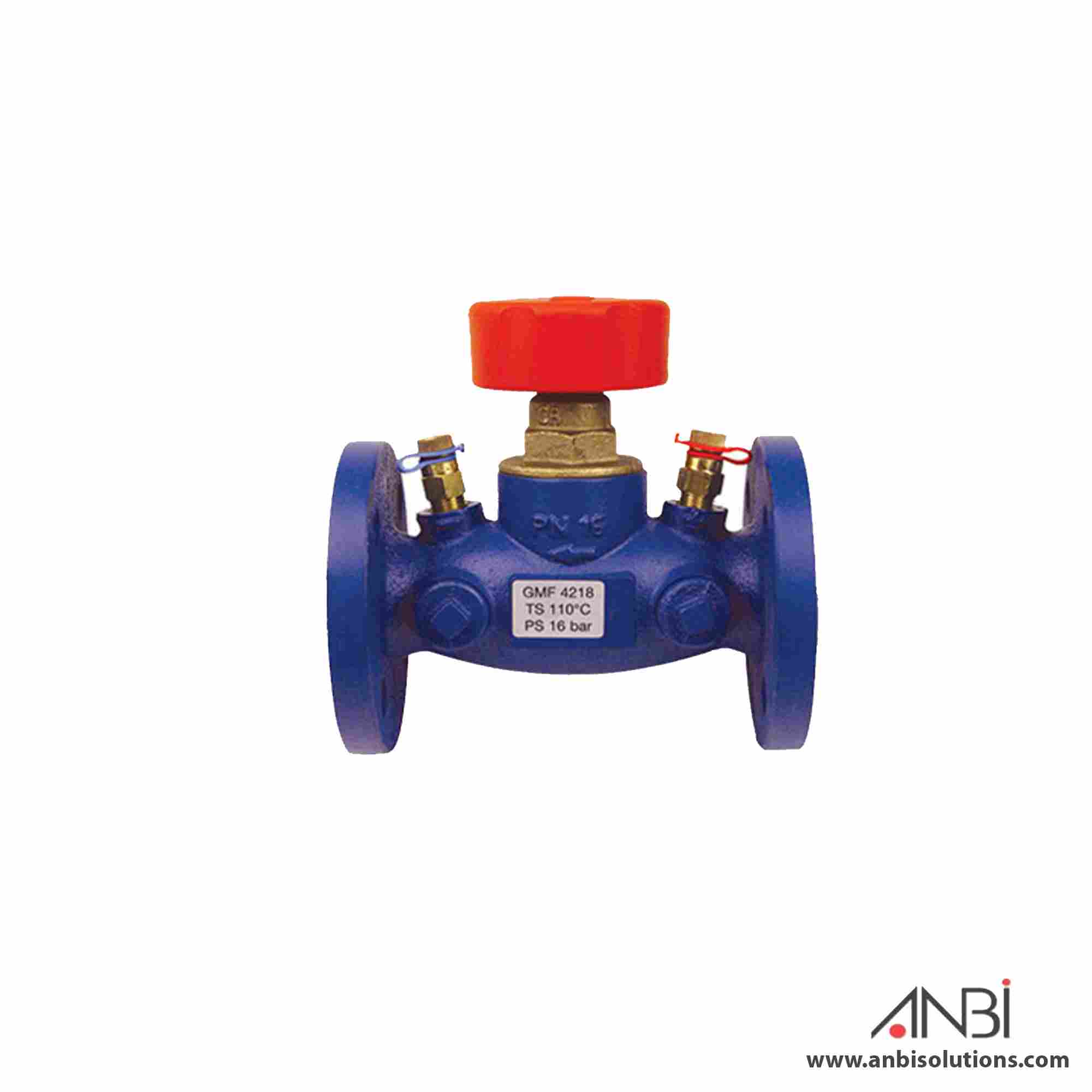 HERZ Double Regulating Valve CI Flange PN16 Stromax GMF Flange