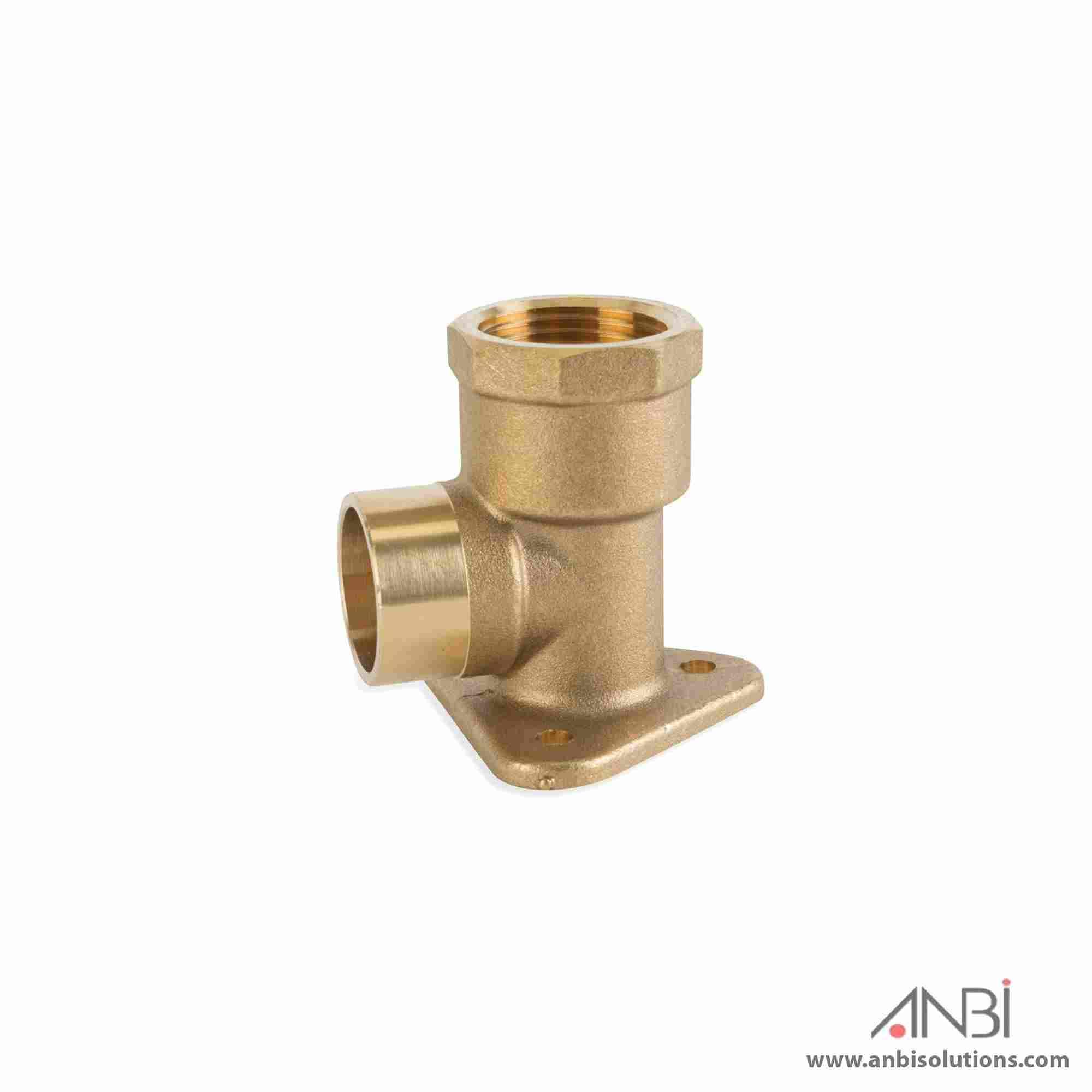 FLOWFLEX Compression End Feed Wall Plate Elbow