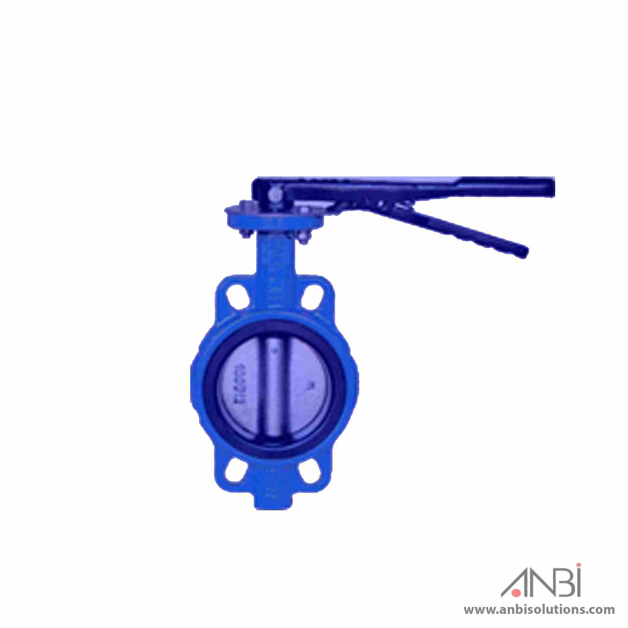 GALA Butterfly Valve Wafer Semi Wras DI Body PN16 Lever Type Flanged #2302-CF8
