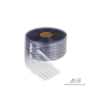 PVC Ribbed Curtain Roll 2MM X 200MM X 50MTR