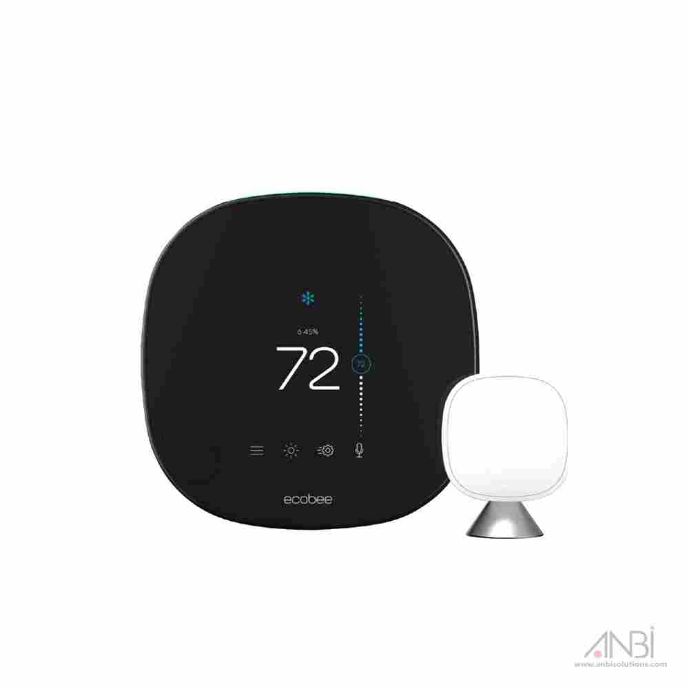 ECOBEE 5th Generation Black Wi-Fi Thermostat with Voice Control EB-STATE5-01