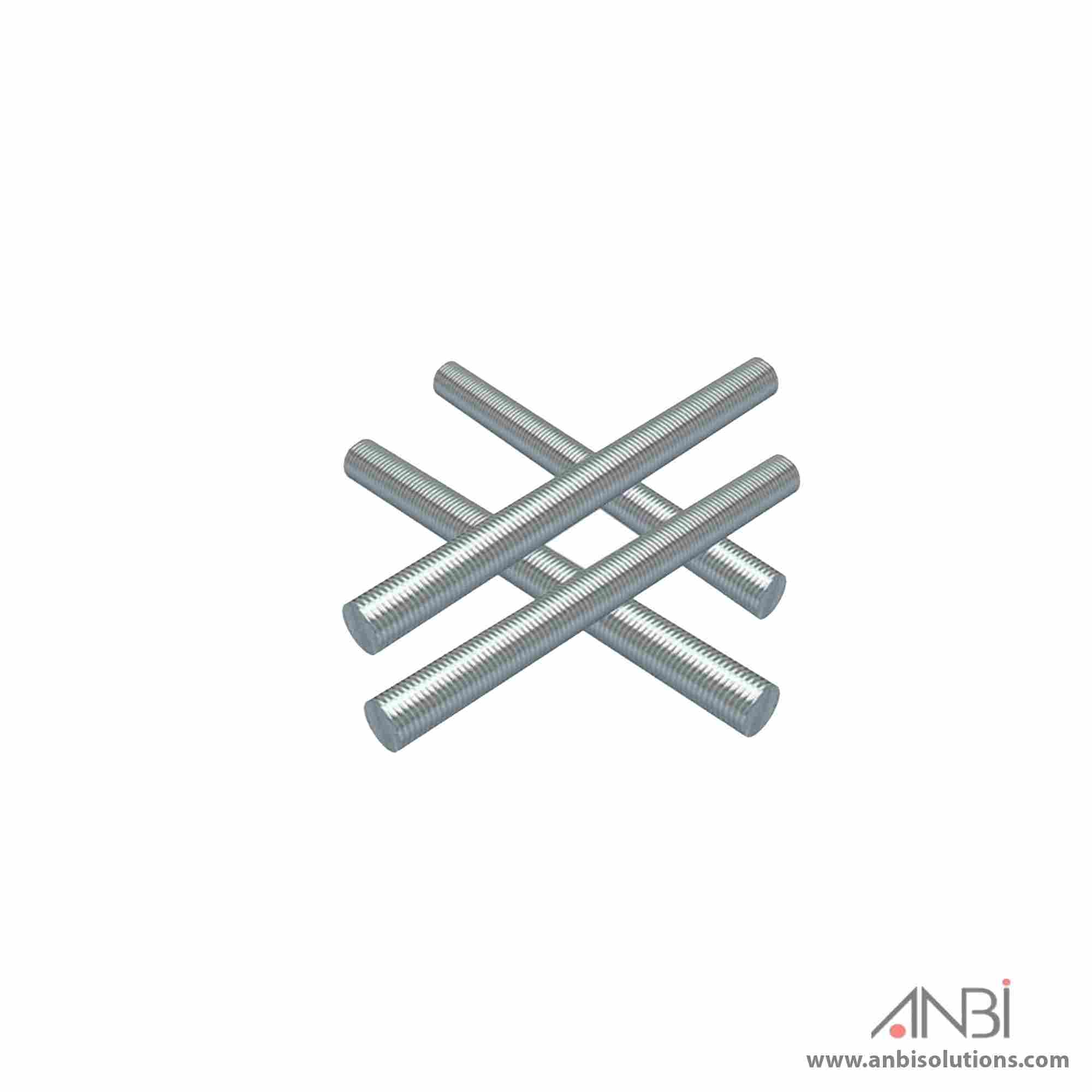 ANBI GI Threaded Rod 2 Meter Threaded Bar