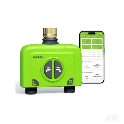 RAINPOINT 2-Zone Smart Water Timer with Hub HTV245FRF+HWG023WBRF