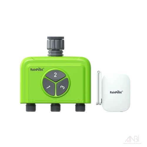 RAINPOINT 3-Zone Smart Water Timer with Hub HTV345FRF+HWG023WBRF