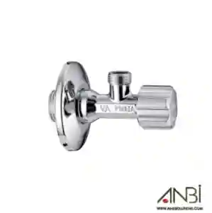 VA-ALBERTONI Round Handle Angle Valve Rosette Brass Chrome Plated C428681SCV