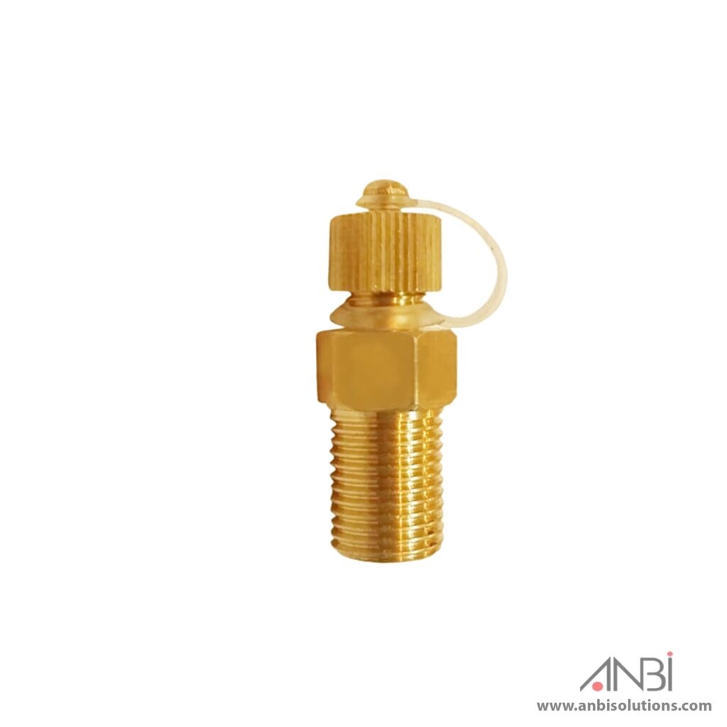 Test Plug Brass Self Sealing ANBI Italy