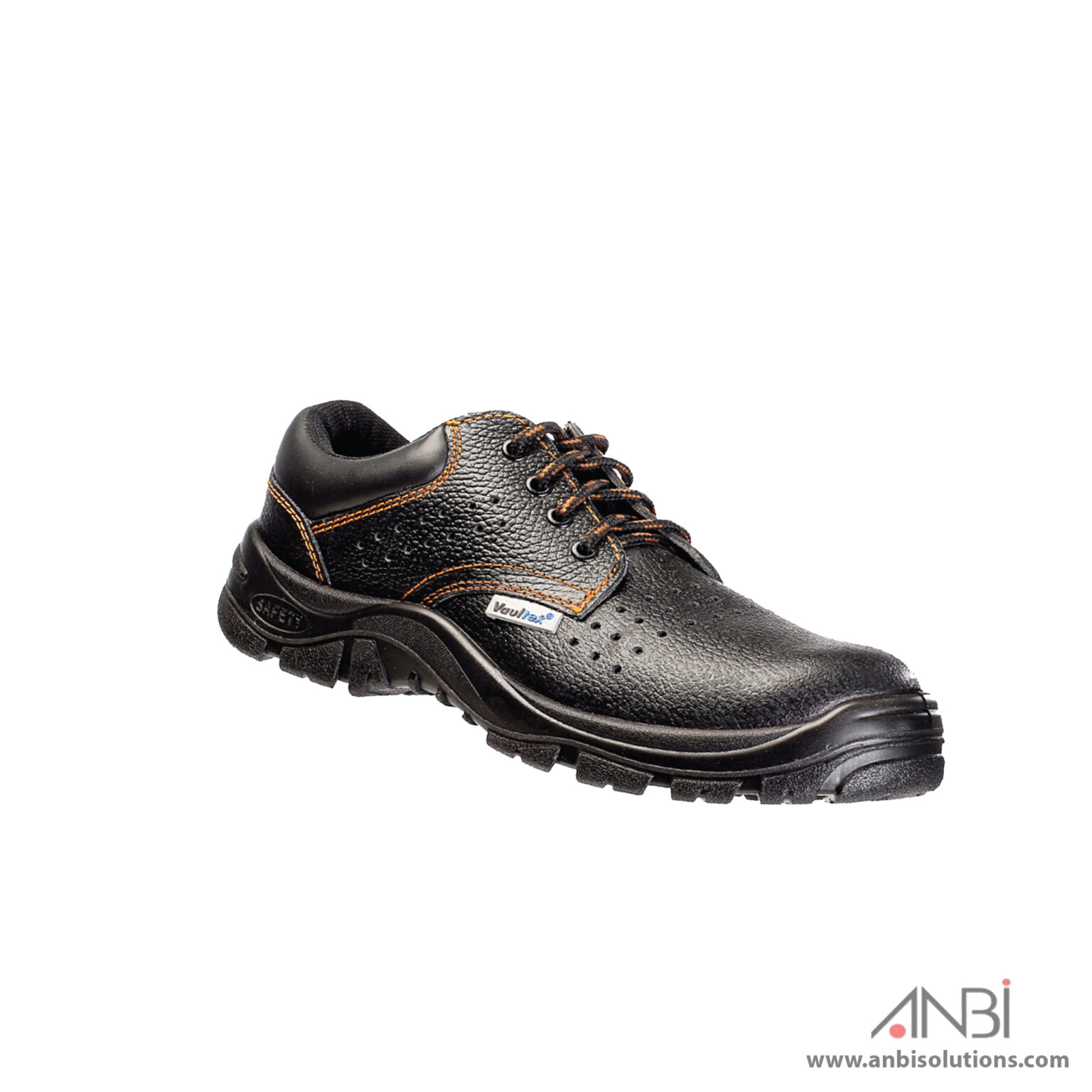 Vaultex Steel Toe Safety Shoes, DRY, Size45, Black, Low Ankle