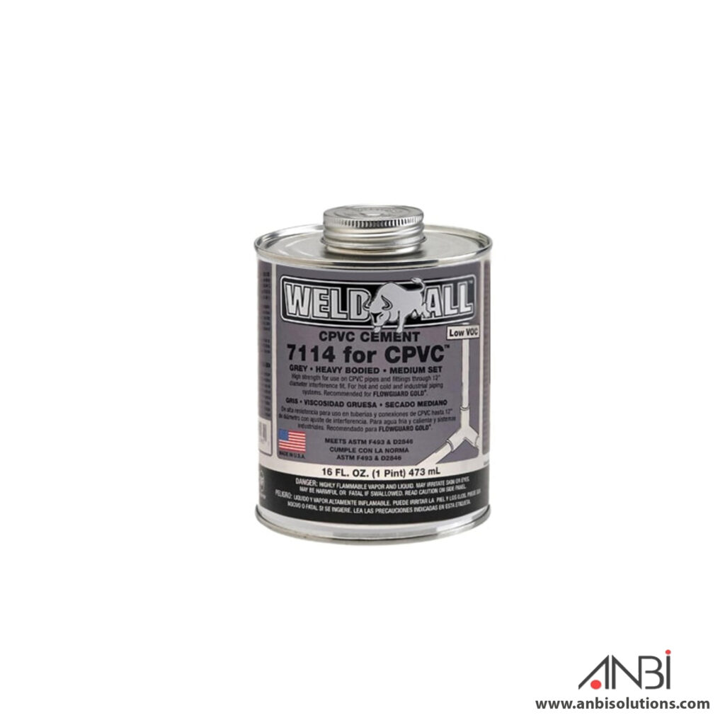 WELDALL CPVC Glue Grey 7114 USA ANBI Online