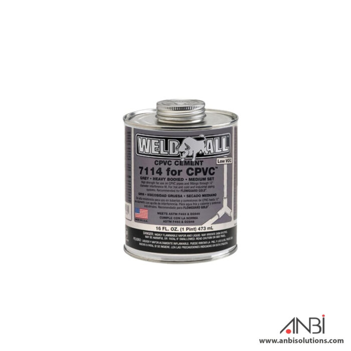 WELD-ALL CPVC Glue Grey 7114 USA
