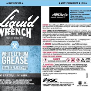 GUNK Liquid Wrench White Lithium Grease #L616- 10.25 oz.