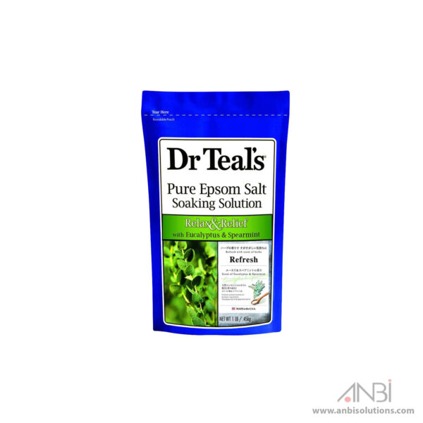 Dr Teal's Epsom Bath Salt - Eucalyptus&Spearmint 450G