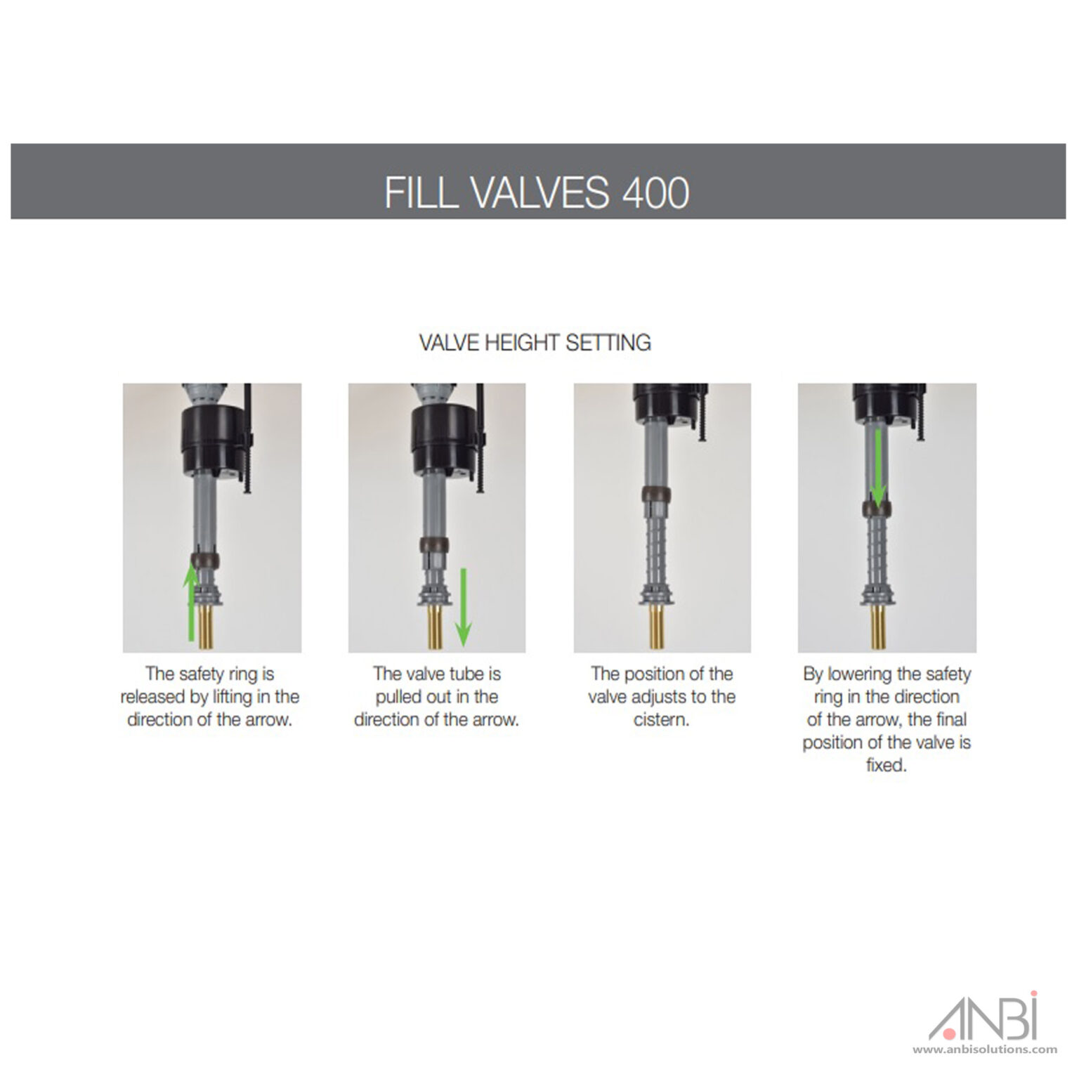 FLUIDMASTER Fill Valve 400 3/8 Plastic Bottom